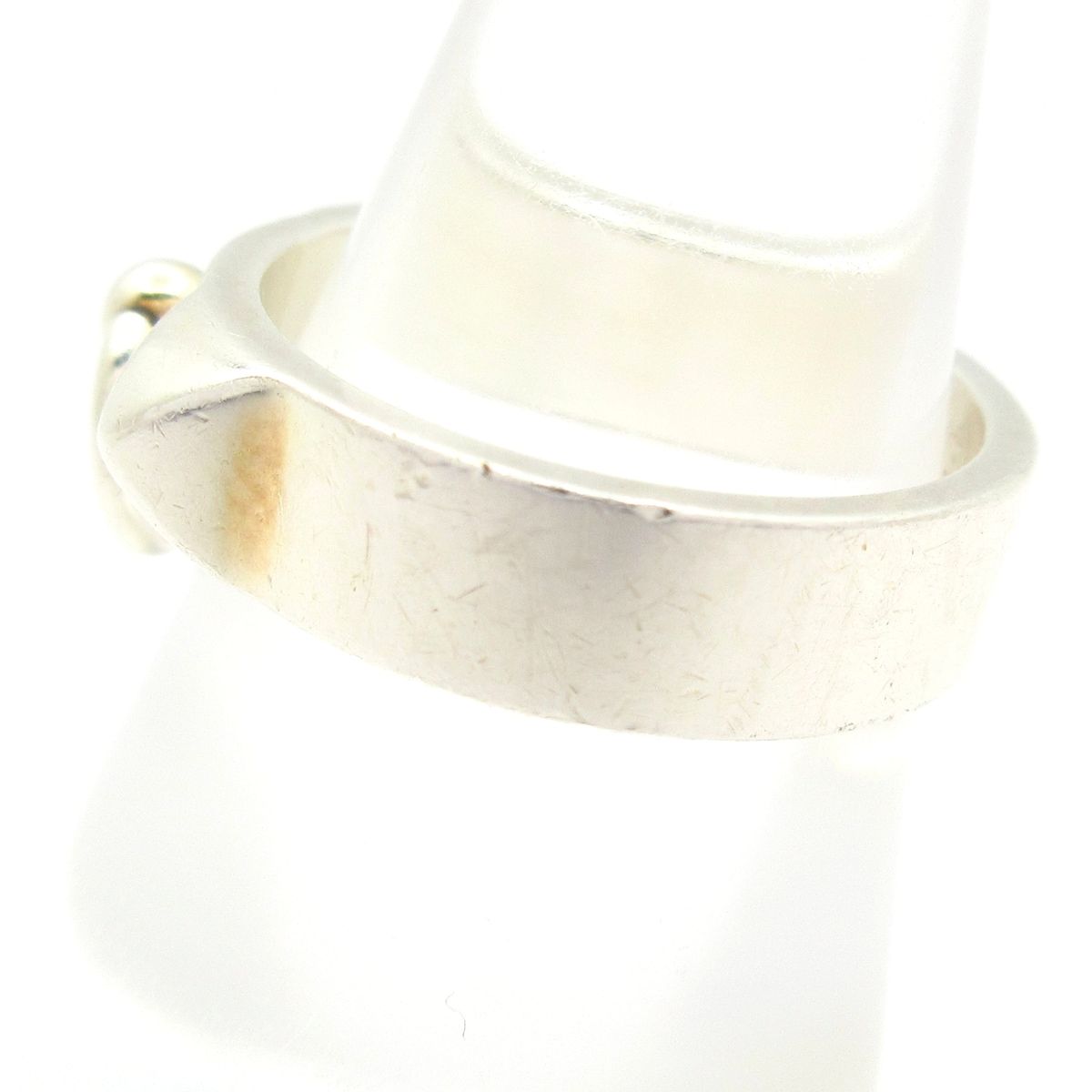 Hermes Ring 51 Collier de Champagne Silver — view 6