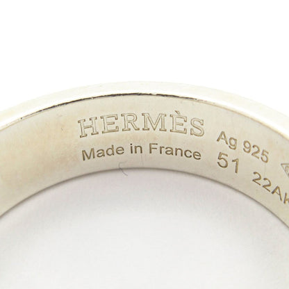 Hermes Ring 51 Collier de Champagne Silver — view 5