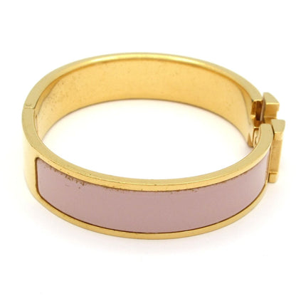 Hermes Bangle Click Gold Pink Beige Bracelet — view 2