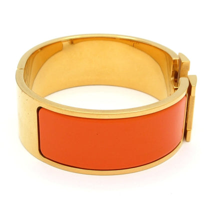 Hermes Bangle Clic Clac Gold Orange Bracelet — view 2
