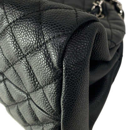 Chanel Shoulder Bag Quilted Black Chain Silver — view 6