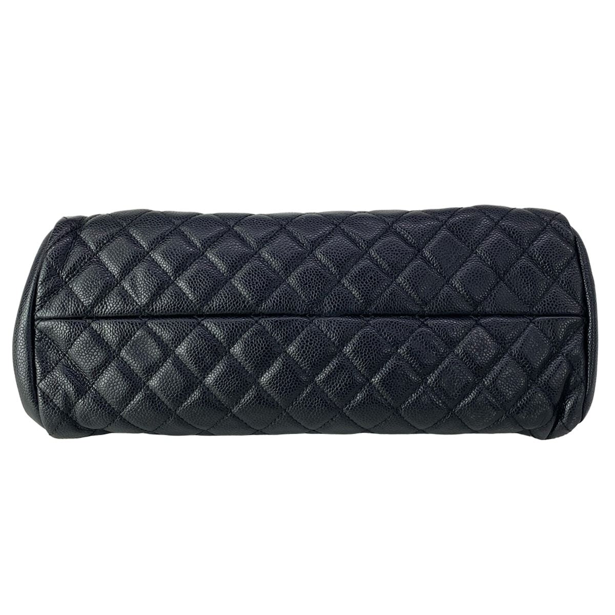 Chanel Shoulder Bag Quilted Black Chain Silver — view 5