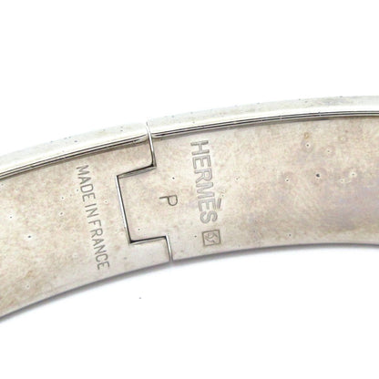 Hermes Bangle Click Silver Yellow Bracelet — view 4