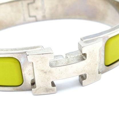 Hermes Bangle Click Silver Yellow Bracelet — view 5