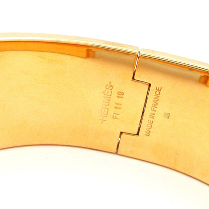 Hermes Bangle Clic Clac Gold White Bracelet — view 4