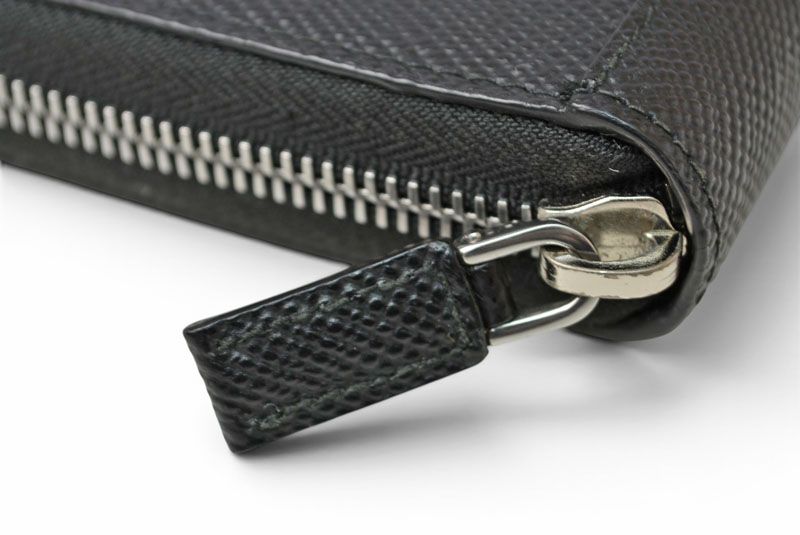 Prada Wallet Zip Around Saffiano Black — view 4