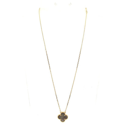 Van Cleef & Arpels Necklace Vintage Alhambra 18k Pink Gold Gray Mother of Pearl — view 2