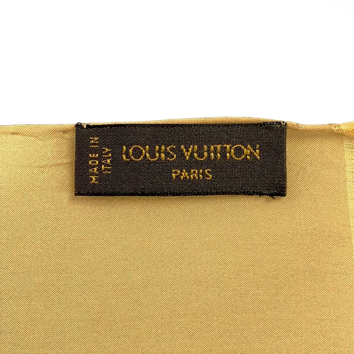 Louis Vuitton Shawl Etole Venice Beige Silk Scarf — view 2