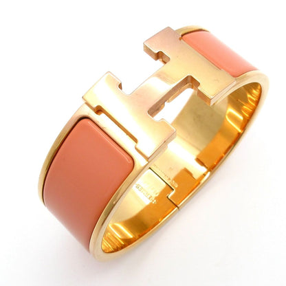 Hermes Bangle Clic Clac Pink Gold Beige Bracelet — view 6