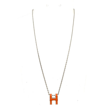 Hermes Necklace Pop Silver Orange — view 2