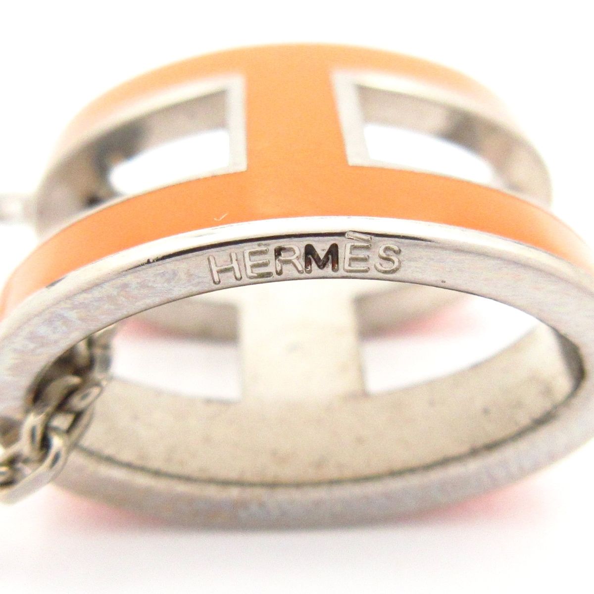 Hermes Necklace Pop Silver Orange — view 5