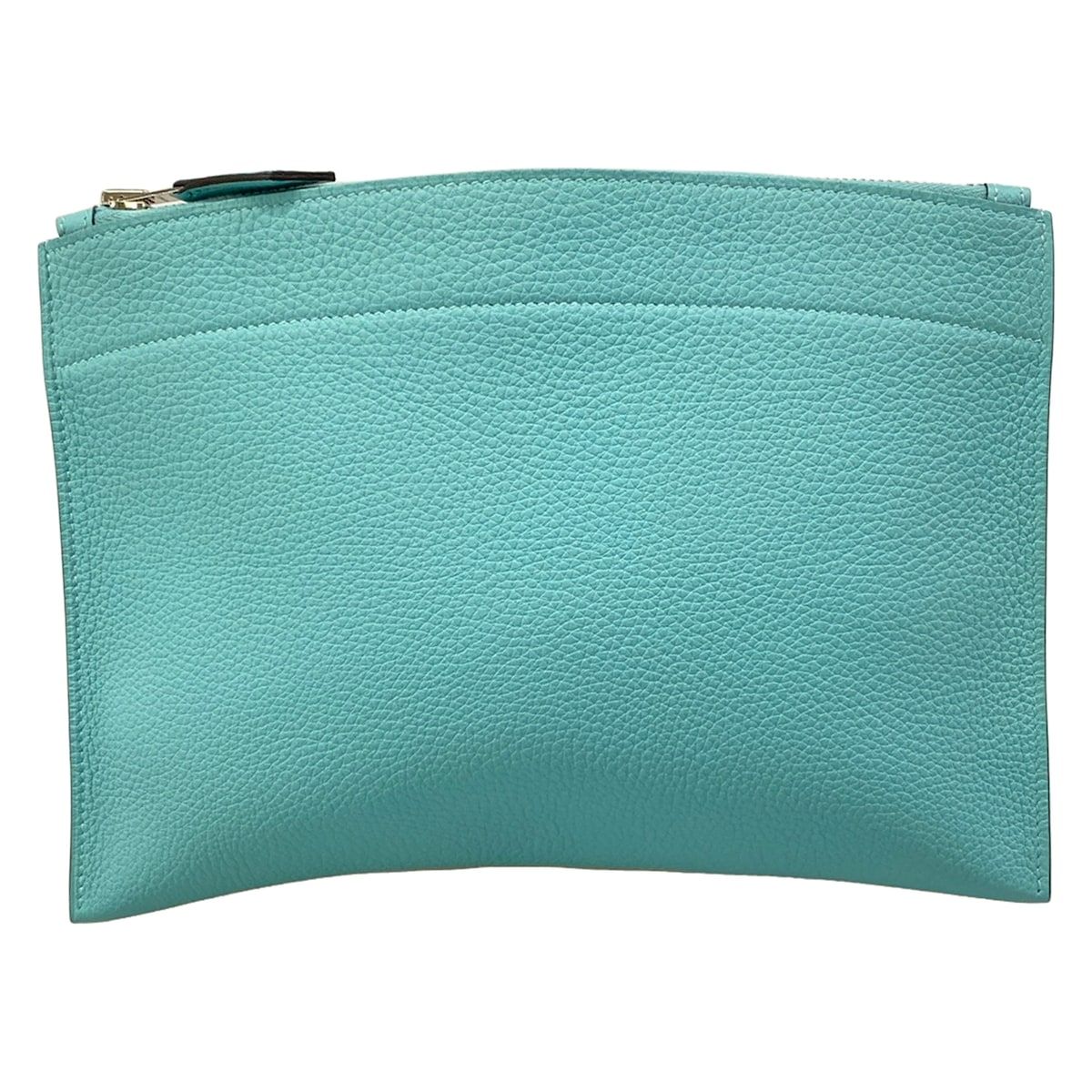 Hermes Clutch Bazaar Light Blue Silver