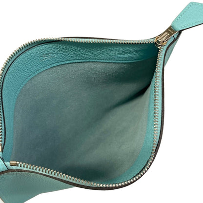 Hermes Clutch Bazaar Light Blue Silver — view 7