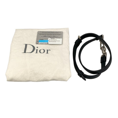 Dior Shoulder Bag Cannage Stitch Black Leather — view 8