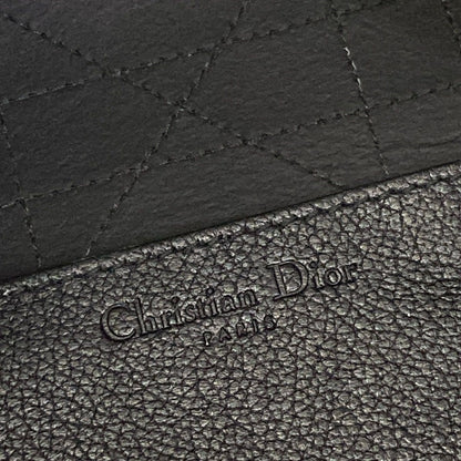 Dior Shoulder Bag Cannage Stitch Black Leather — view 9