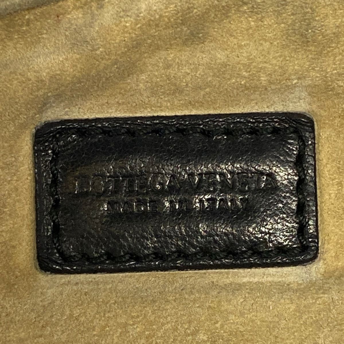 Bottega Veneta Handbag Intrecciato Black Dark Gray Leather — view 8