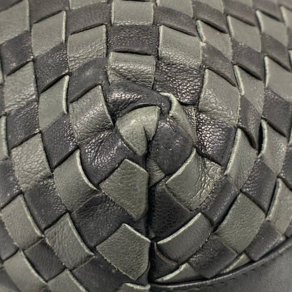 Bottega Veneta Handbag Intrecciato Black Dark Gray Leather — view 6