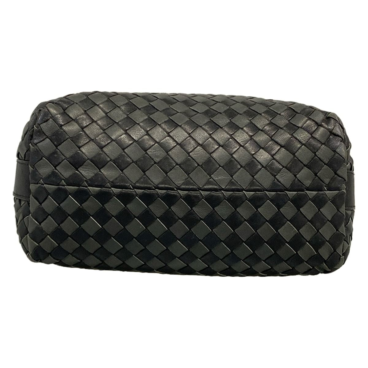 Bottega Veneta Handbag Intrecciato Black Dark Gray Leather — view 5