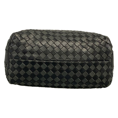 Bottega Veneta Handbag Intrecciato Black Dark Gray Leather — view 5