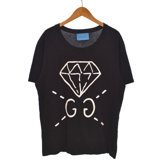 Gucci Ghost T-Shirt Diamond Print GG Front