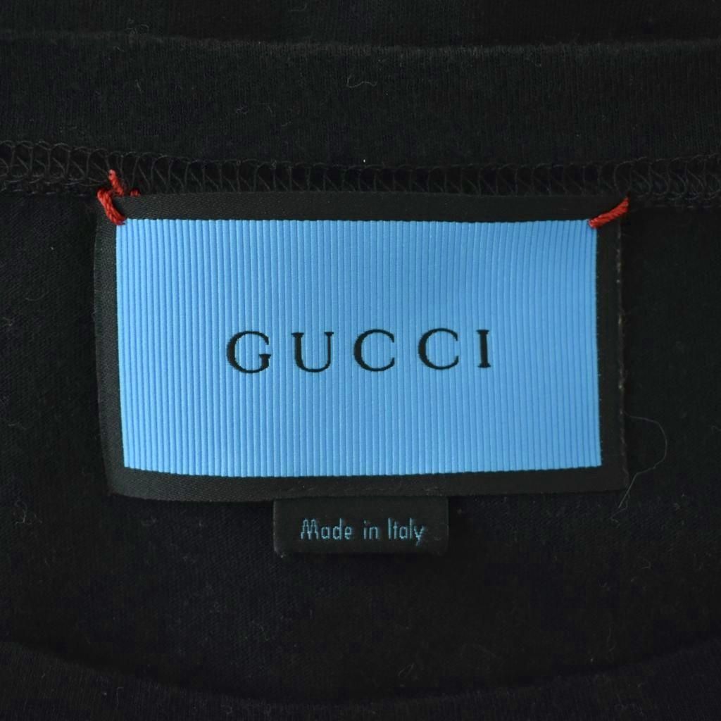 Gucci Ghost T-Shirt Diamond Print GG Front — view 3