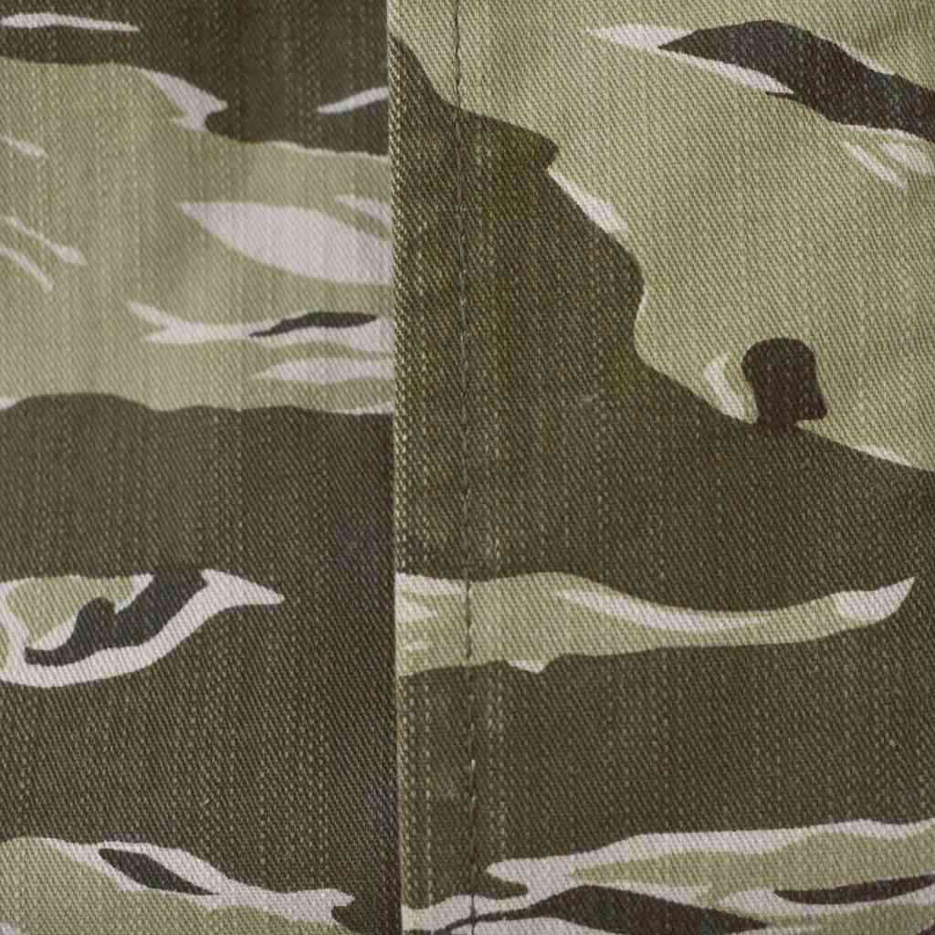 Celine Mod Coat Military Jacket Hoodie Hood Camo Pattern Zip Up Front Pocket XS — view 4