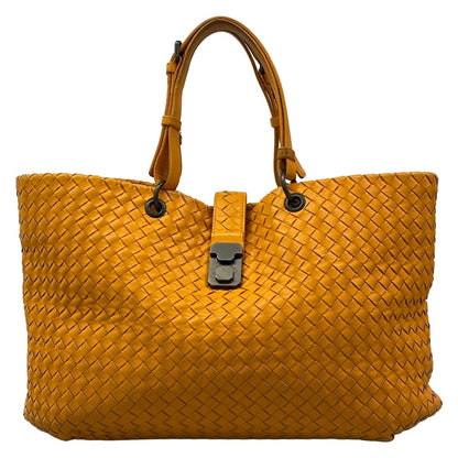 Bottega Veneta Tote Intrecciato Yellow Leather