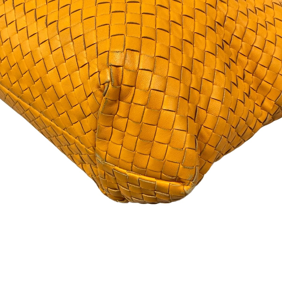 Bottega Veneta Tote Intrecciato Yellow Leather — view 6