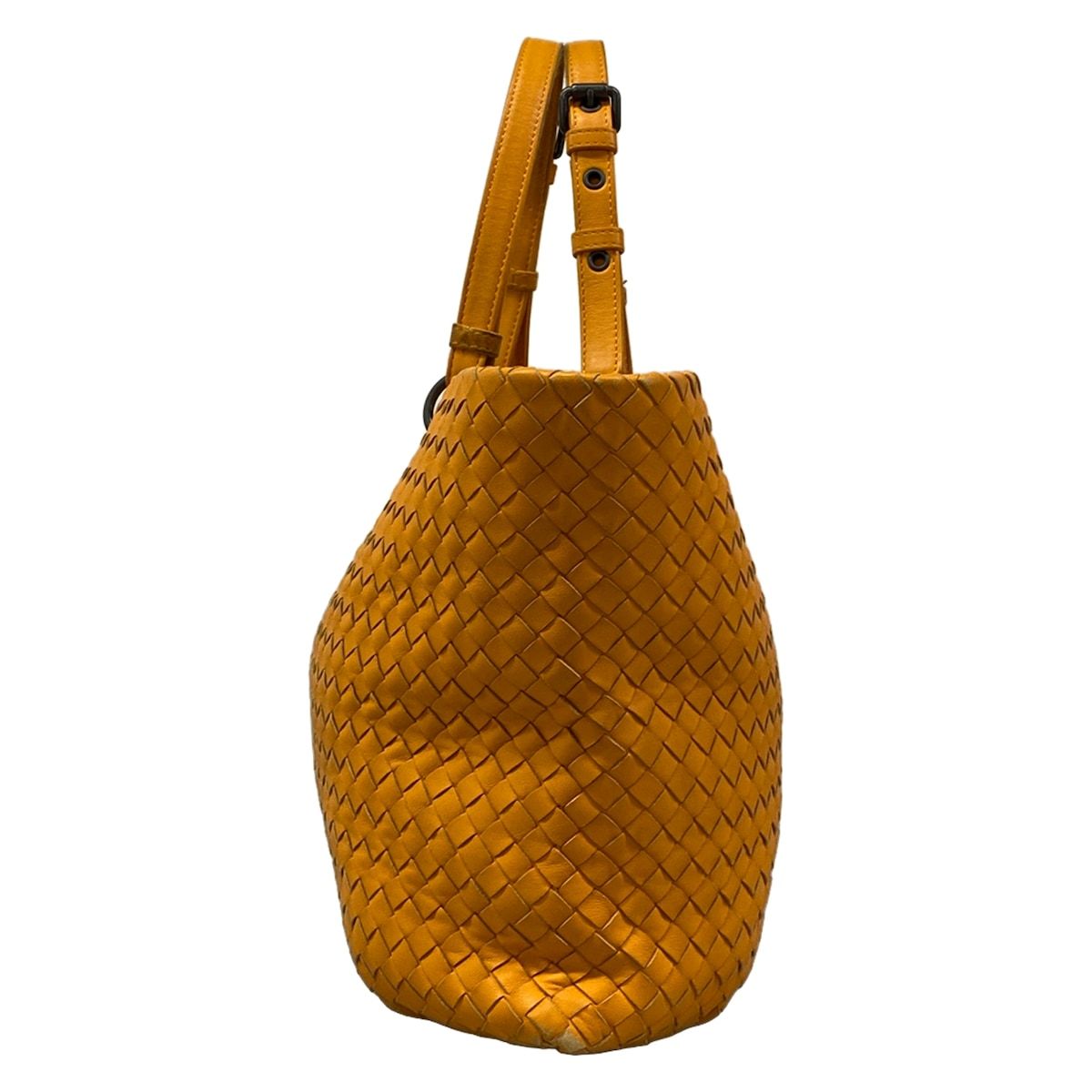 Bottega Veneta Tote Intrecciato Yellow Leather — view 4