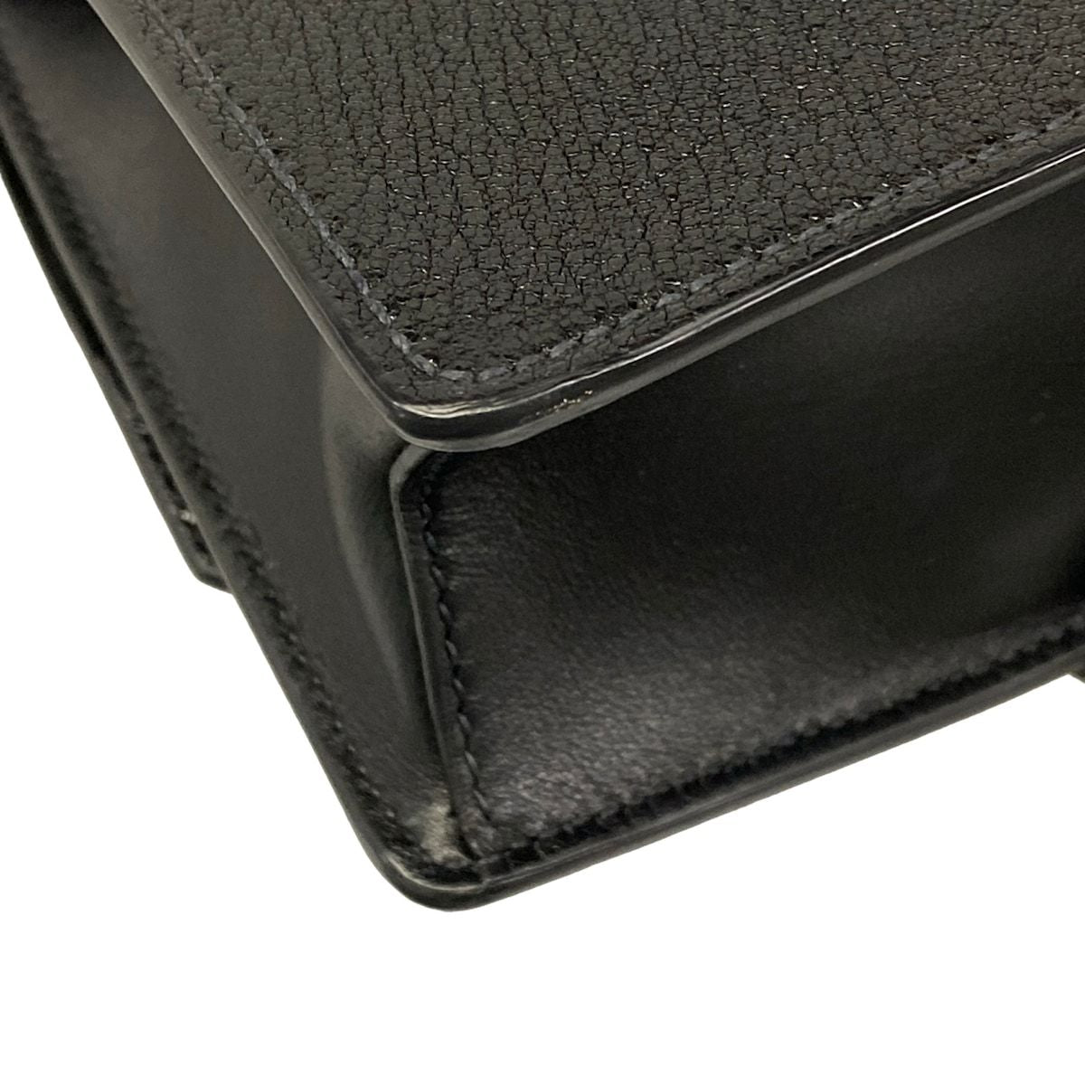 Miu Miu Shoulder Bag Madras Black Bijuu Leather — view 6