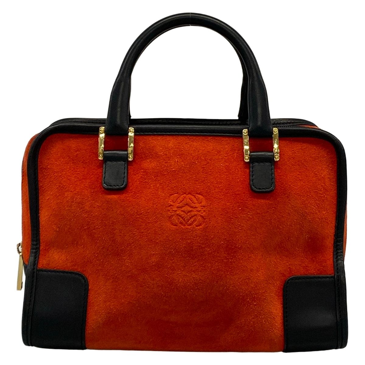 Loewe Handbag Amazona Red Black Leather