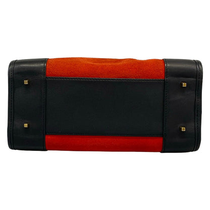 Loewe Handbag Amazona Red Black Leather — view 5