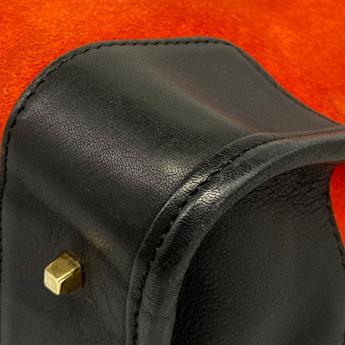 Loewe Handbag Amazona Red Black Leather — view 6