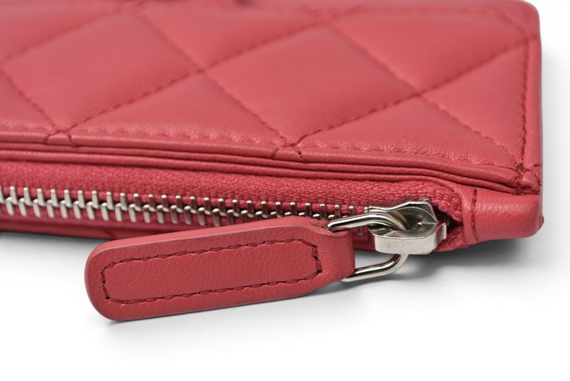 Chanel Coin Case Card Fragment Lambskin Pink — view 4
