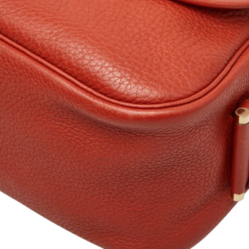 Hermes Bourlang Crossbody Shoulder Bag Rose Gyre Orange Taurillon Clemence — view 4
