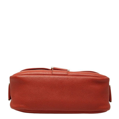 Hermes Bourlang Crossbody Shoulder Bag Rose Gyre Orange Taurillon Clemence — view 3