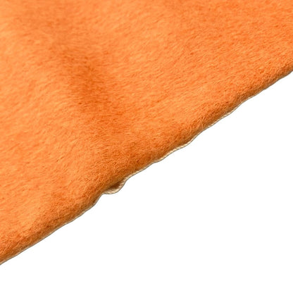 Hermes Scarf Ivory Orange Multi Feather Pattern Angora Silk — view 4