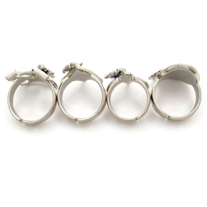 Louis Vuitton Bague Set for LV Fairy Tale Silver Red Multi Ring Items — view 4