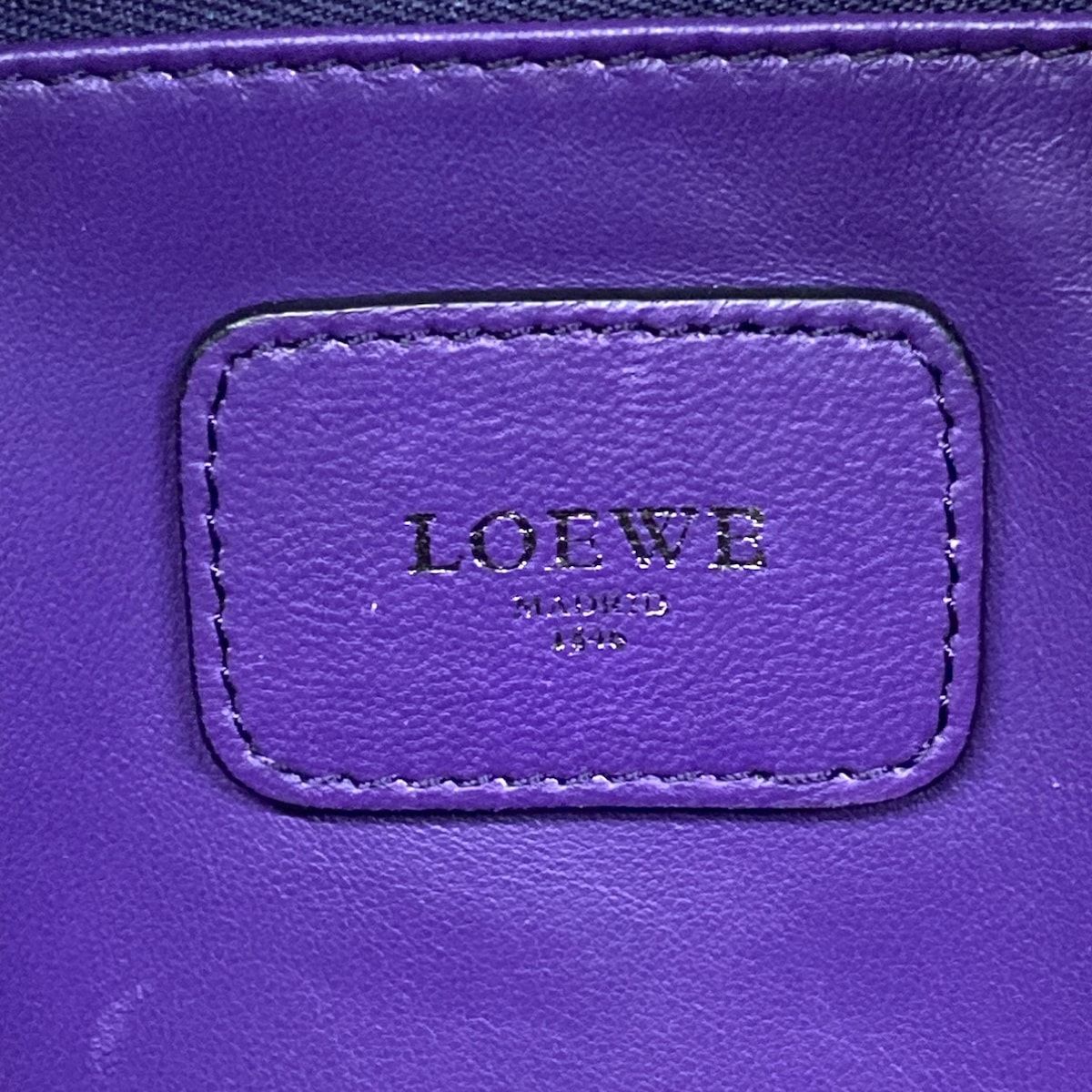 Loewe Handbag Amazona 28 Purple — view 8