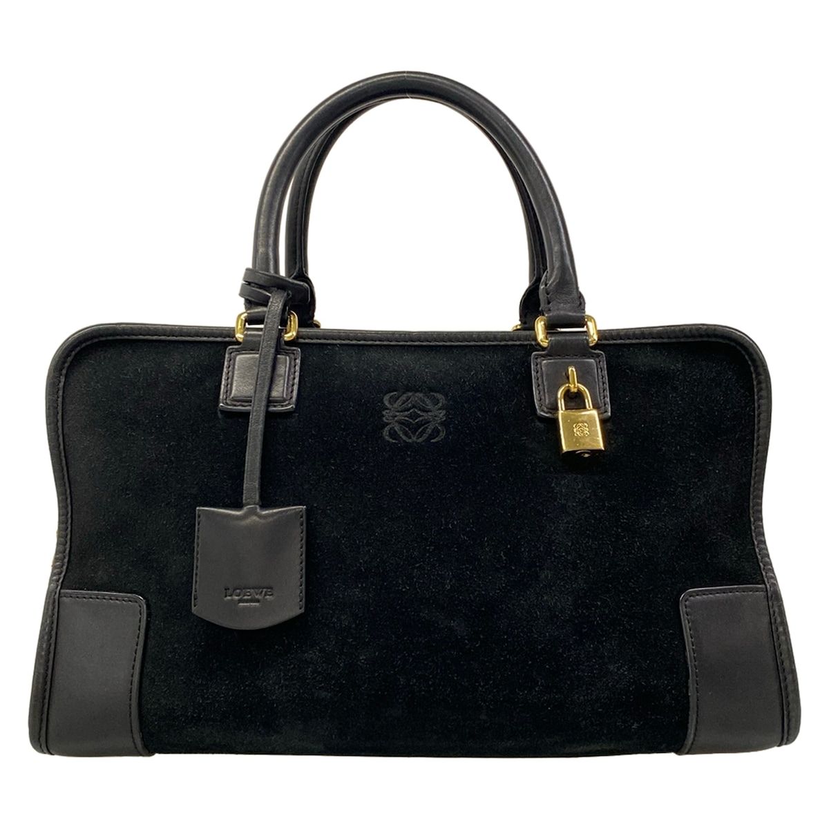 Loewe Handbag Amazona 36 Black Leather