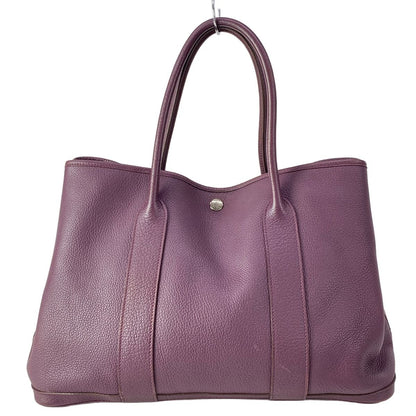 Hermes Tote Garden Party PM Cassis Silver