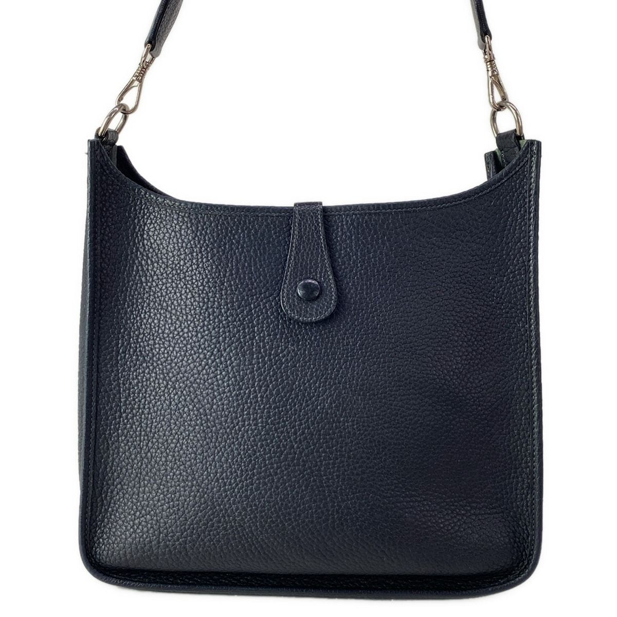 Hermes Shoulder Bag Evelyne GM Dark Navy Silver — view 3