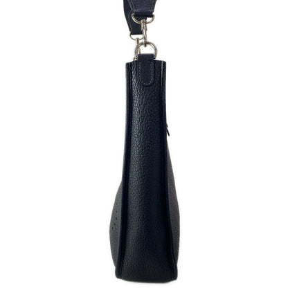 Hermes Shoulder Bag Evelyne GM Dark Navy Silver — view 4