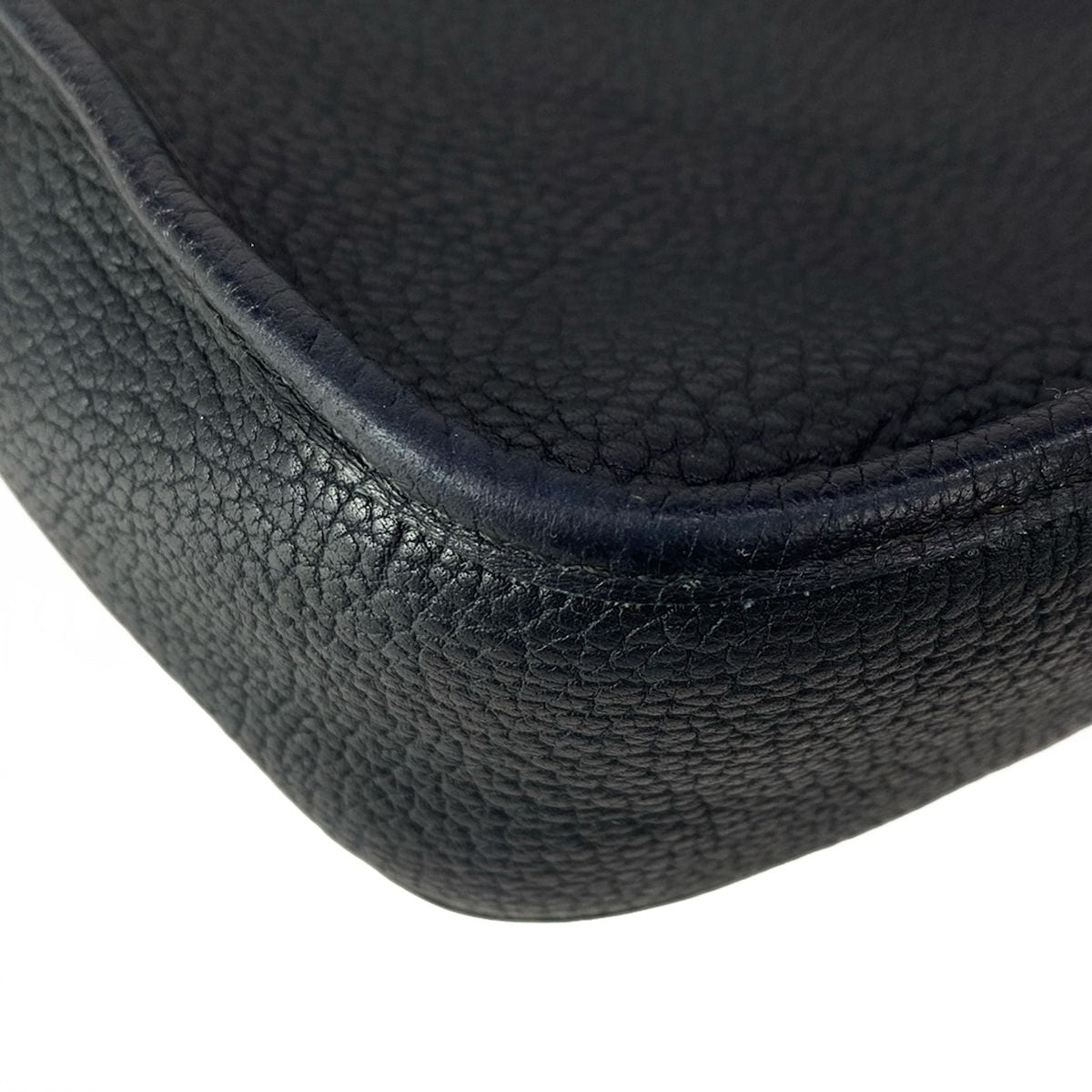 Hermes Shoulder Bag Evelyne GM Dark Navy Silver — view 9