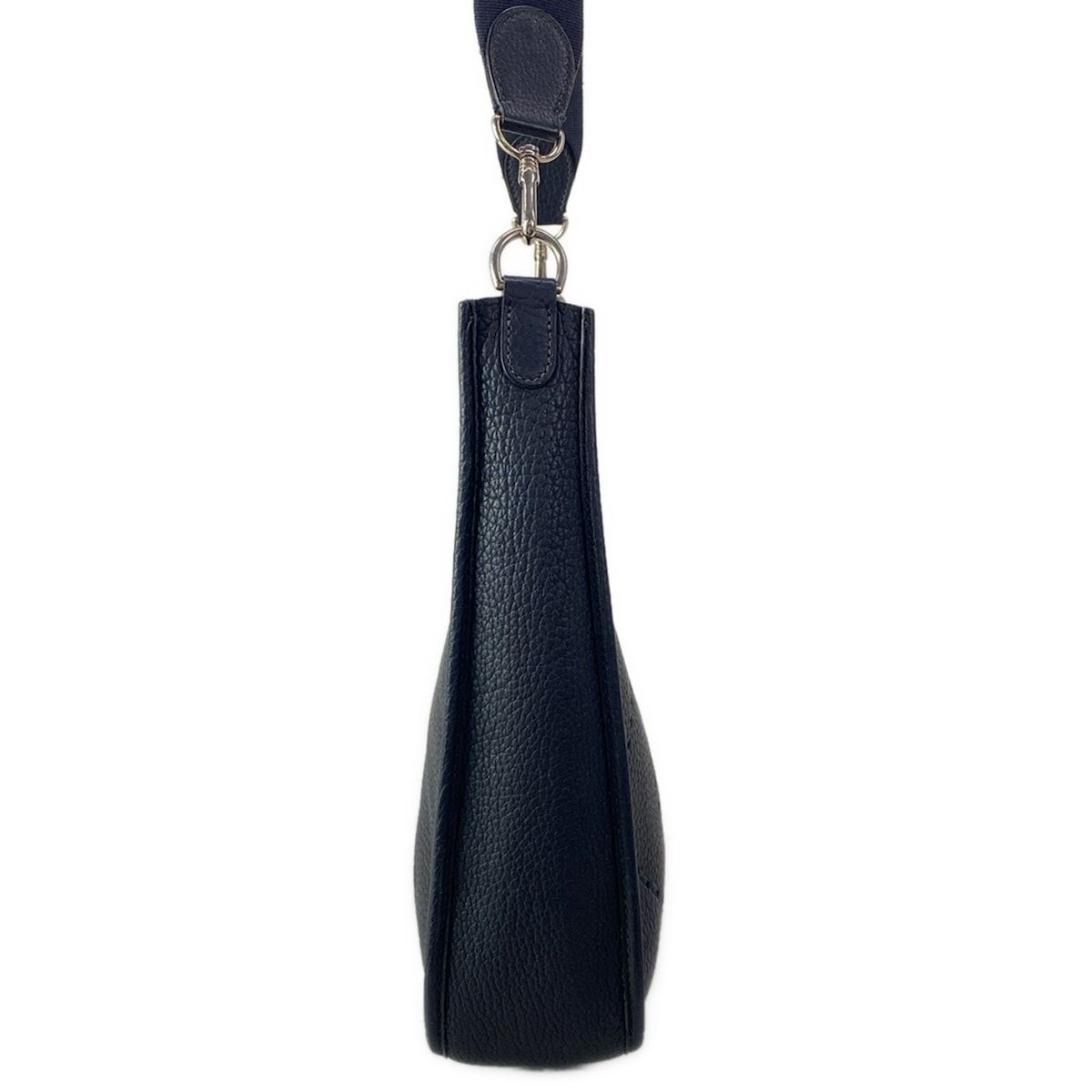 Hermes Shoulder Bag Evelyne GM Dark Navy Silver — view 2