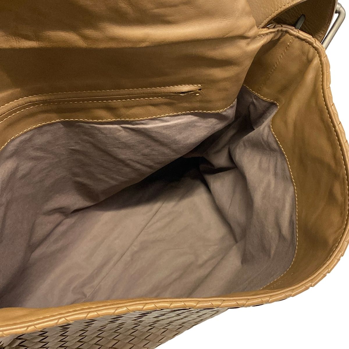 Bottega Veneta Shoulder Bag Intrecciato Brown Leather — view 7