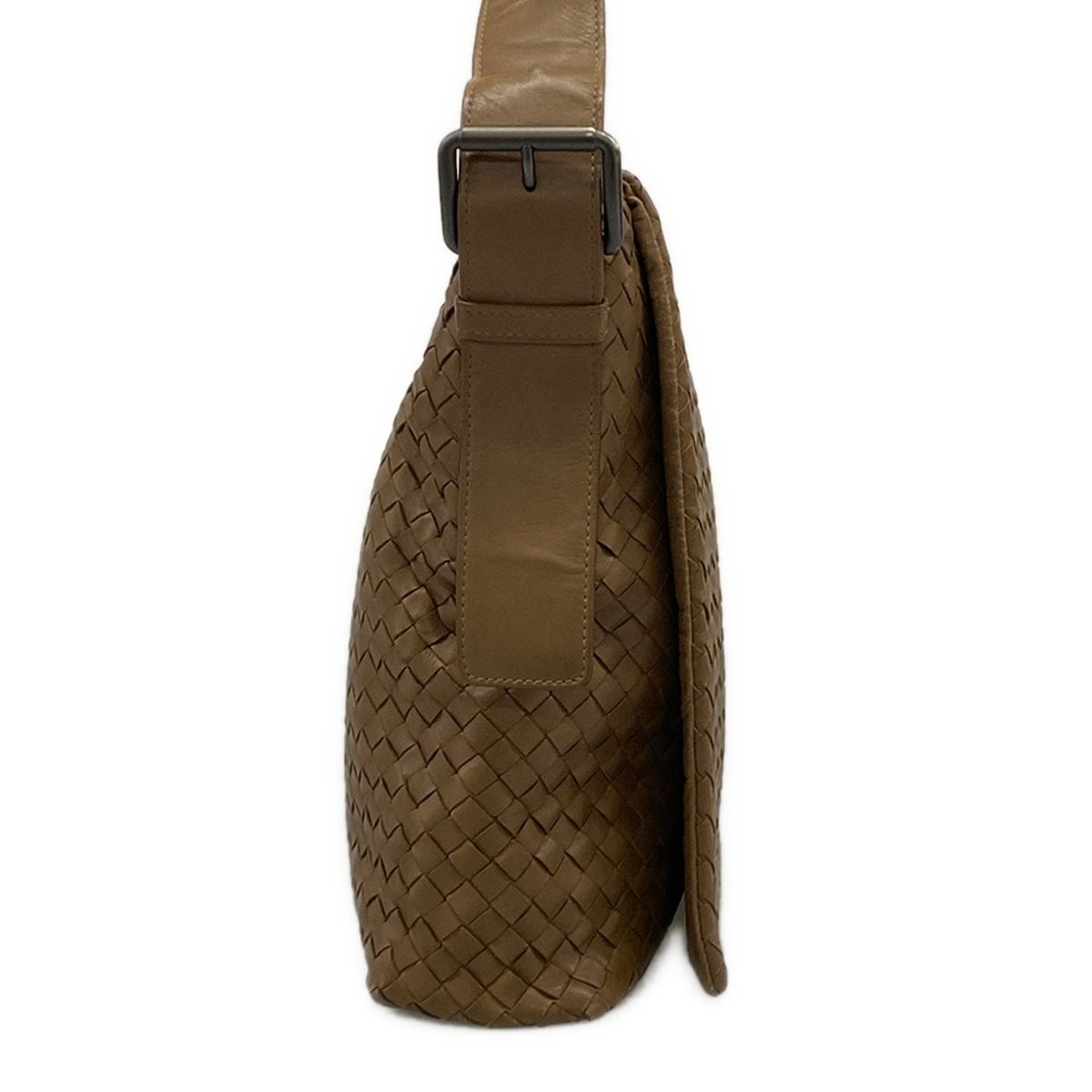 Bottega Veneta Shoulder Bag Intrecciato Brown Leather — view 2