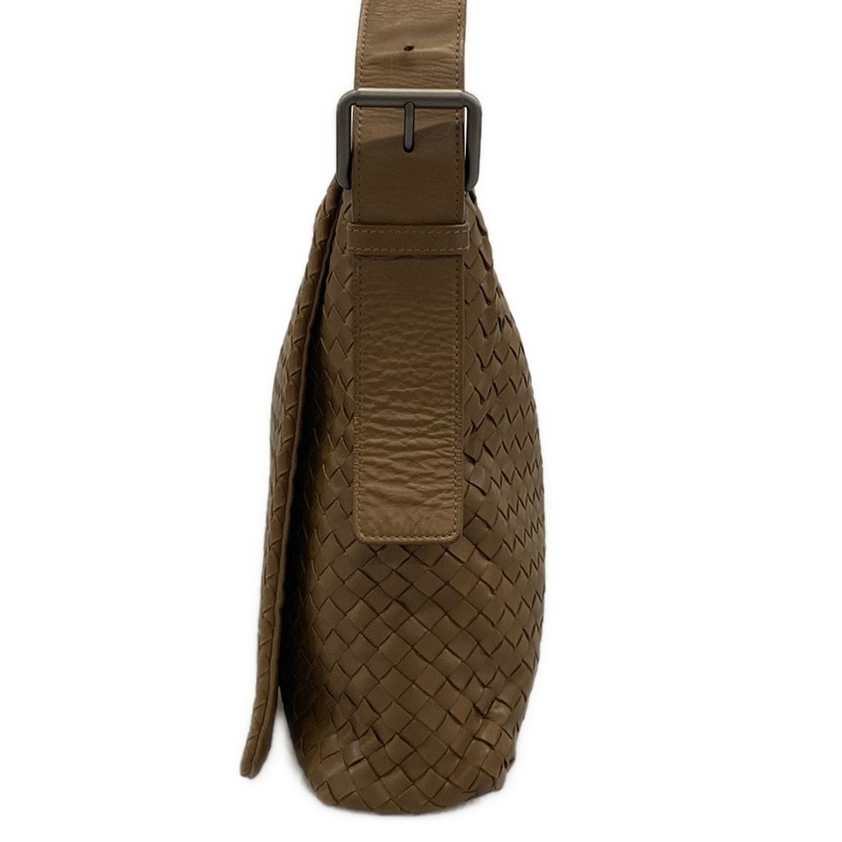 Bottega Veneta Shoulder Bag Intrecciato Brown Leather — view 4