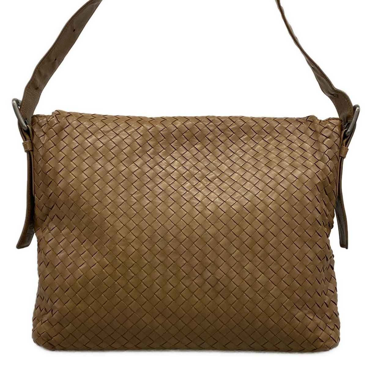 Bottega Veneta Shoulder Bag Intrecciato Brown Leather — view 3