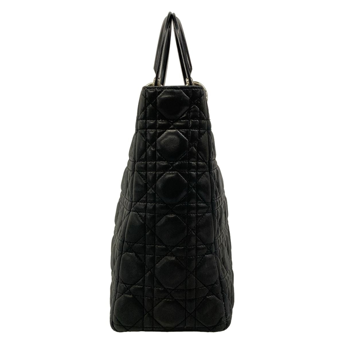 Dior Handbag Lady Large Bag Black Leather — view 2